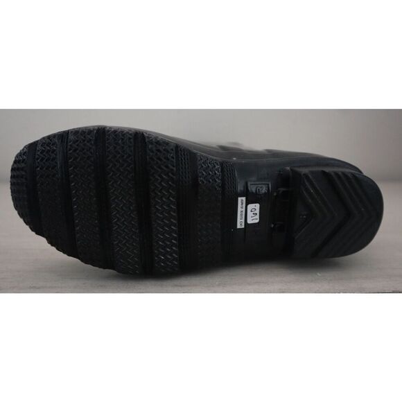 Hunter Men Sz 4 WMNs 5 Black Original Back Adjustable Gloss Tall Rain Boots - Picture 10 of 16